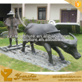 Bronze Modern Art Cow Sculpture CLBSN-C018A